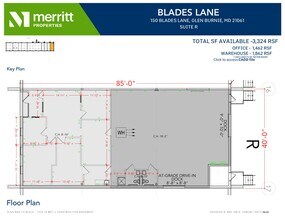 150 Blades Ln, Glen Burnie, MD à louer Plan d’étage– Image 1 sur 1