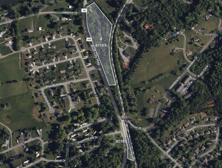 4573 Bluff City Hwy, Bluff City, TN à vendre - Aérien – Image 2 sur 4