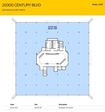 20300 Century Blvd, Germantown, MD à louer Plan d’étage– Image 1 sur 1