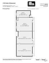 2135 Sutter St, San Francisco, CA à louer Plan d’étage– Image 2 sur 2