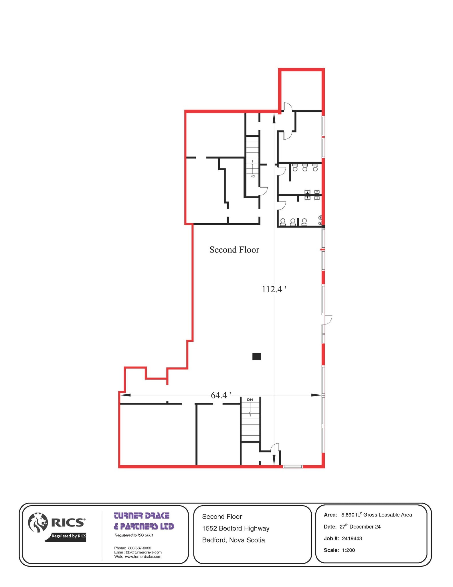 1552 Bedford Hwy, Bedford, NS à louer Plan d’étage– Image 1 sur 1