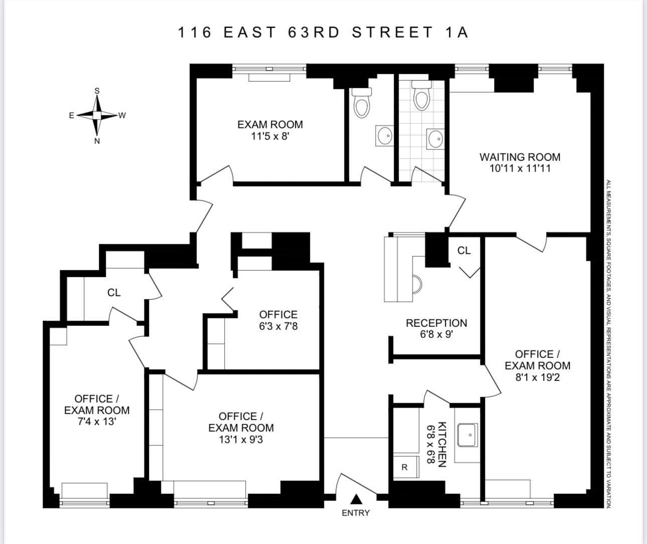 116 E 63rd St, New York, NY à louer Plan de site– Image 1 sur 11