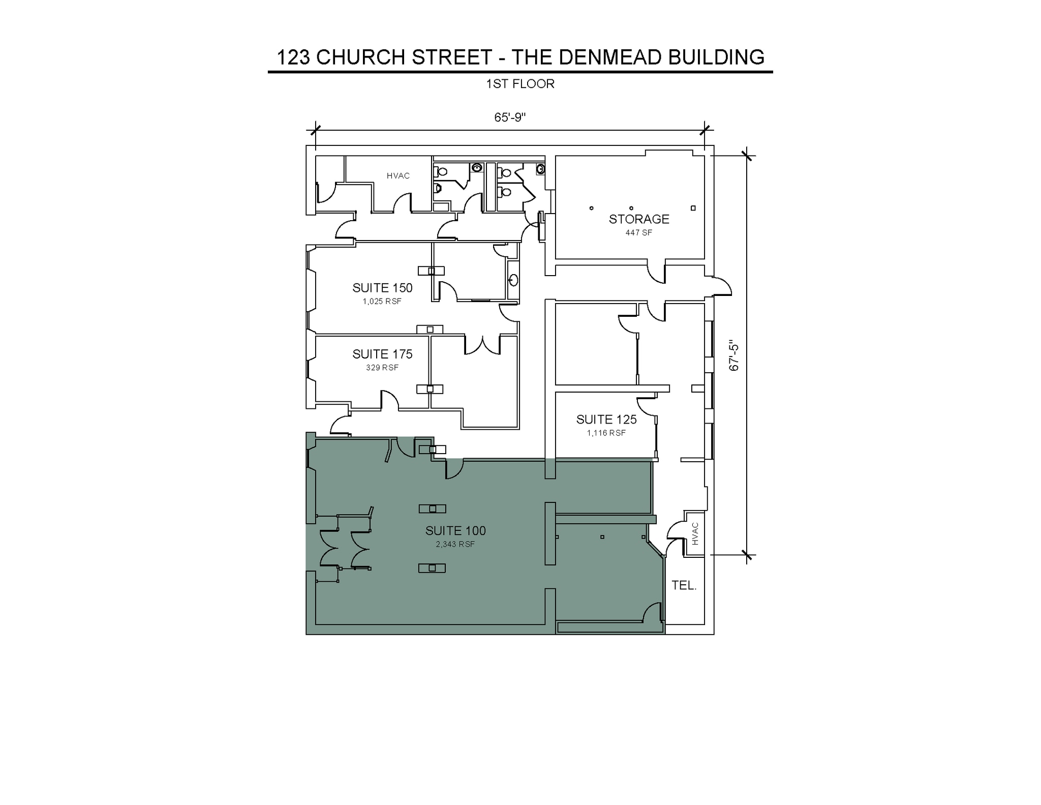 113 Church St, Marietta, GA à louer Plan d’étage– Image 1 sur 1