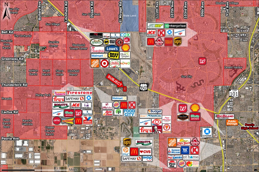 12121 Thunderbird, El Mirage, AZ à vendre - Aérien – Image 3 sur 5