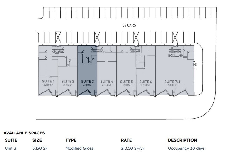 350 Randy Rd, Carol Stream, IL à louer Plan d’étage– Image 1 sur 1