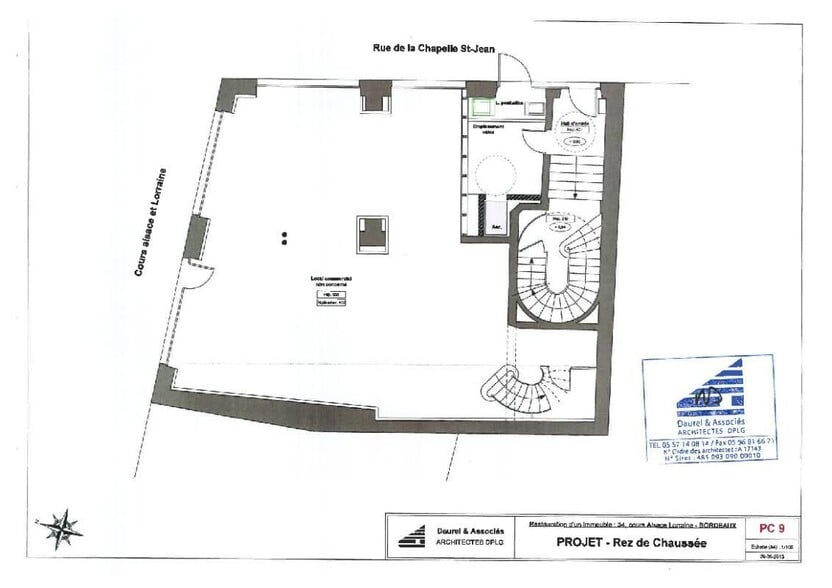 Local commercial dans Bordeaux à louer - Plan d’étage – Image 2 sur 3