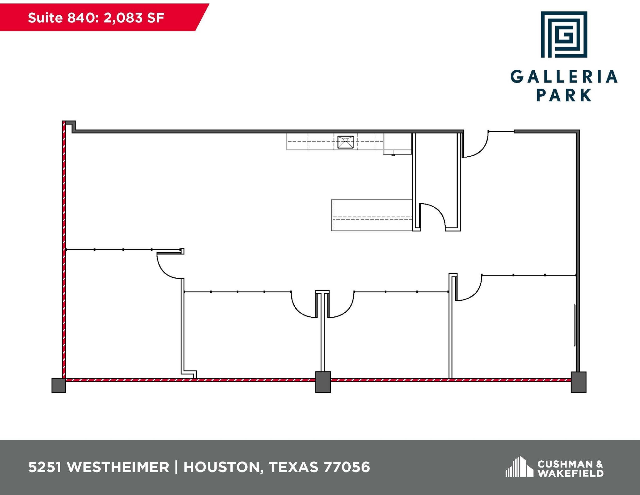 5251 Westheimer Rd, Houston, TX à louer Plan d’étage– Image 1 sur 1