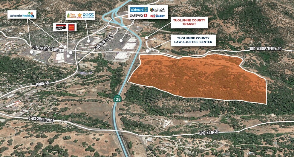 CA Hwy 108 & Old Wards Ferry Rd, Sonora, CA à vendre - Photo de l’immeuble – Image 1 sur 4