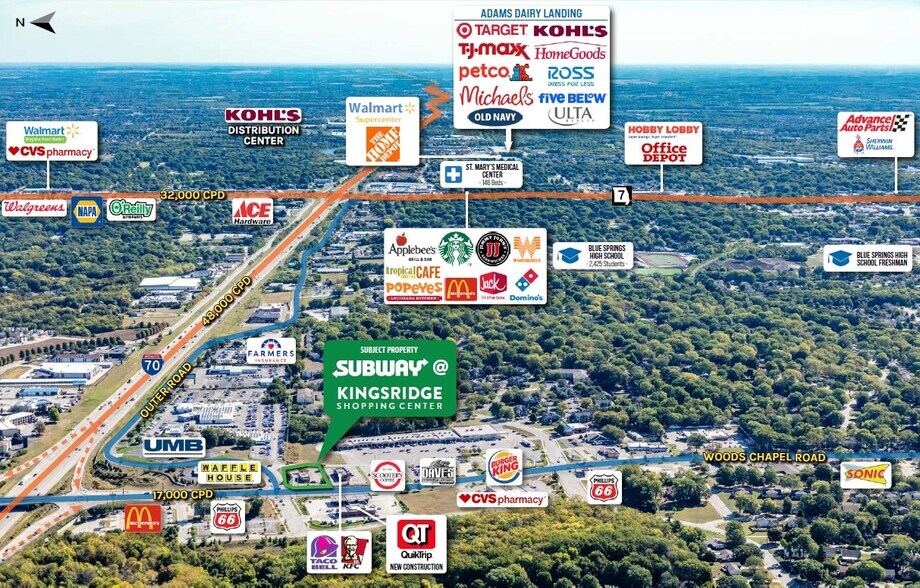 1498 NW Woods Chapel Rd Rd, Blue Springs, MO à louer - Photo de l’immeuble – Image 2 sur 5