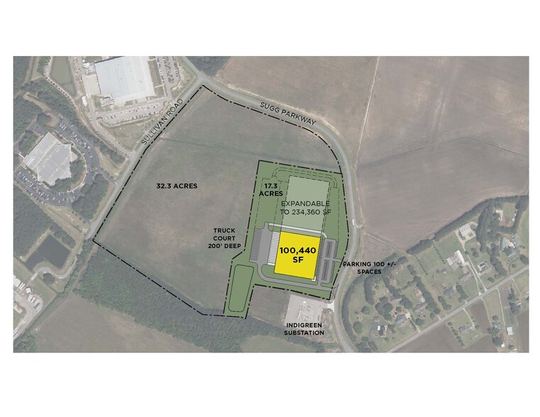 0 Sugg Pky, Greenville, NC à louer - Plan de site – Image 2 sur 4