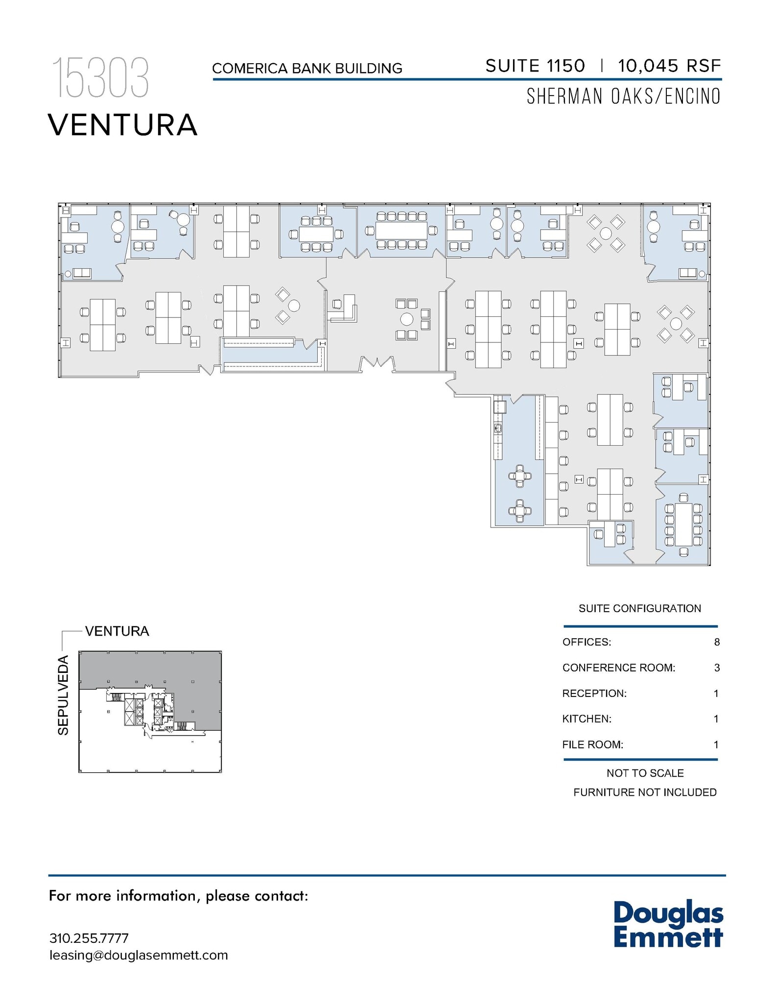 15301 Ventura Blvd, Sherman Oaks, CA à louer Plan d’étage– Image 1 sur 1