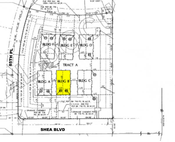 8550 E Shea Blvd, Scottsdale, AZ à louer - Plan cadastral – Image 3 sur 4