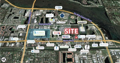 6150 Diamond Center Ct, Fort Myers, FL - VUE AÉRIENNE vue de carte - Image1