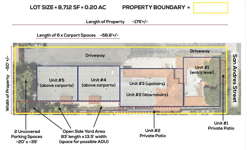 1021 San Andres St, Santa Barbara, CA à vendre - Plan de site – Image 3 sur 14