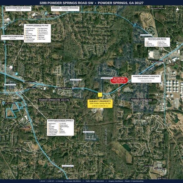 3289 Powder Springs Rd, Powder Springs, GA à louer - Photo de l’immeuble – Image 3 sur 36