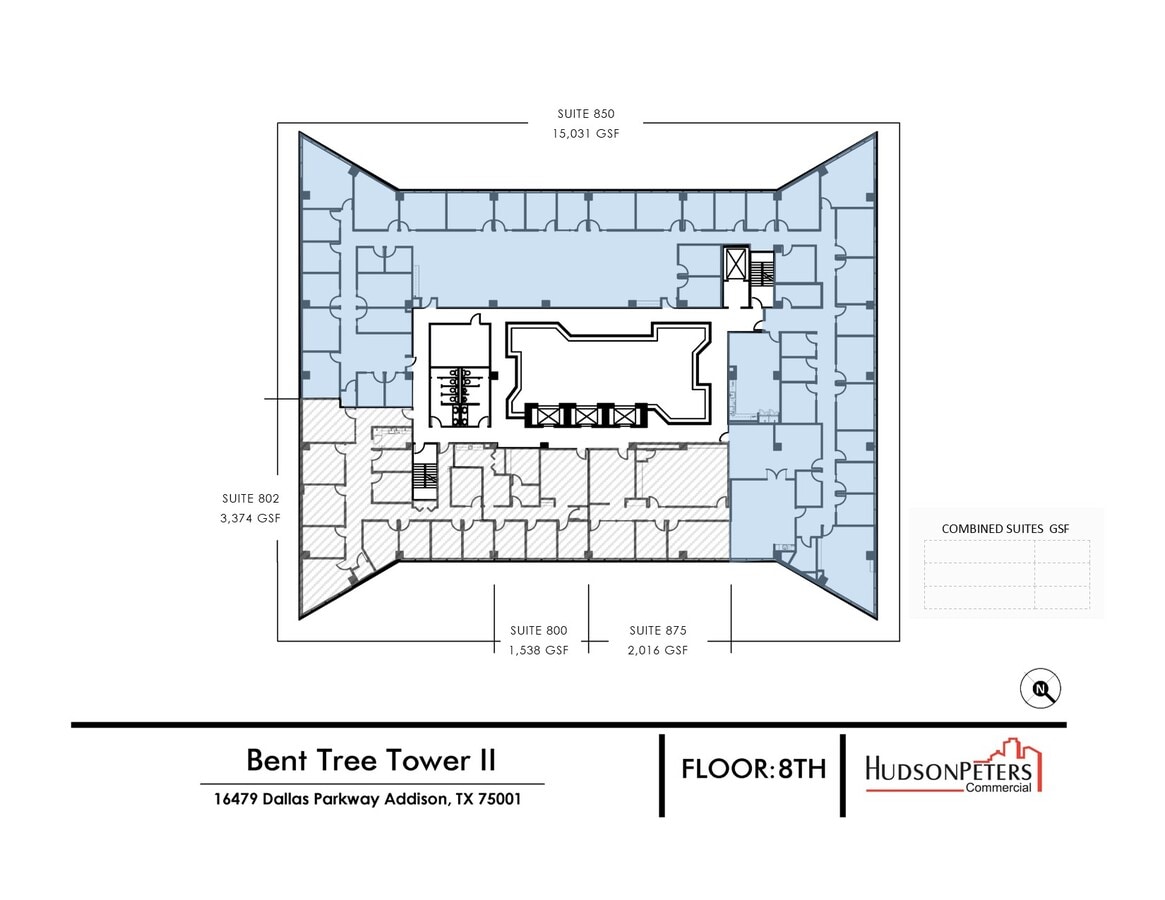 16479 Dallas Pky, Addison, TX 75001 - Lot 850 - - Plan d’étage - Image 1 of 1