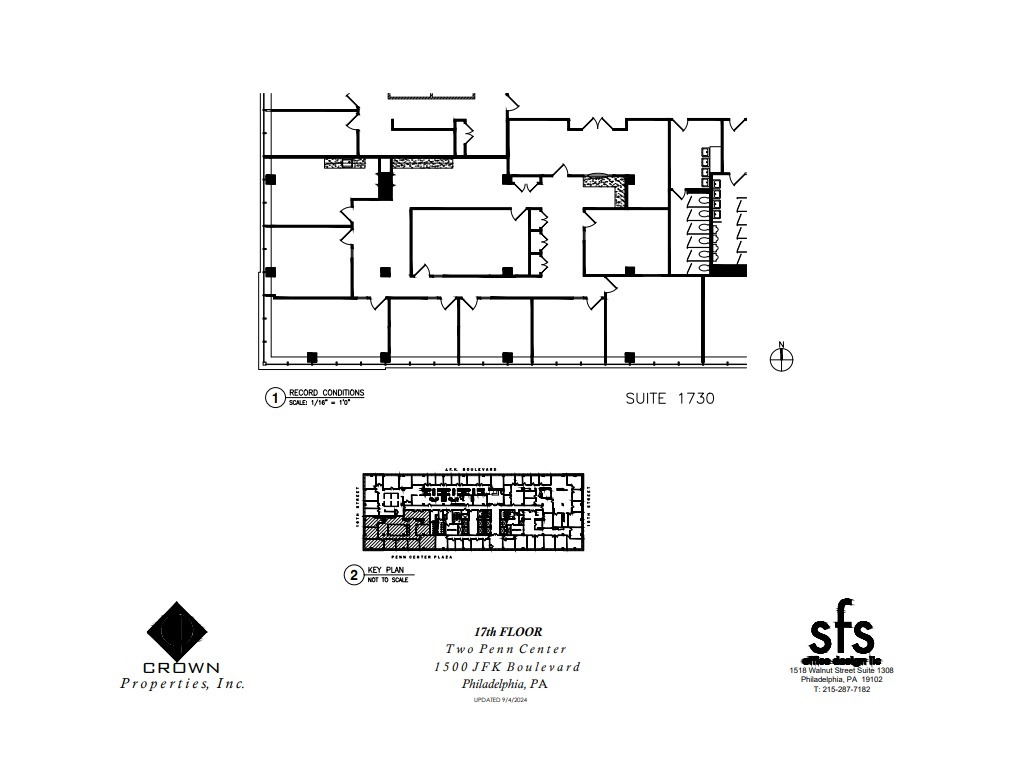 1500 John F Kennedy Blvd, Philadelphia, PA à louer Plan d’étage– Image 1 sur 1