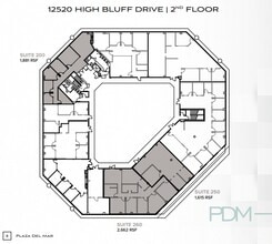 12520 High Bluff Dr, San Diego, CA à louer Plan d’étage– Image 1 sur 1
