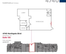4700 Northgate Blvd, Sacramento, CA à louer Plan d’étage– Image 1 sur 1