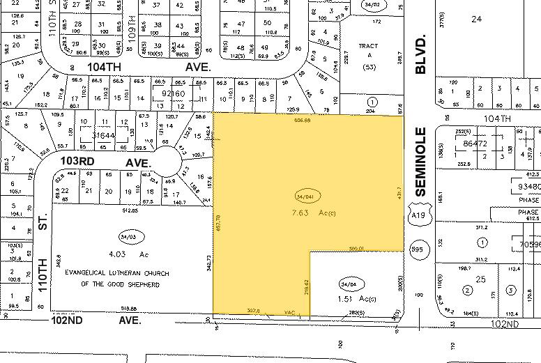 10202-10390 Seminole Blvd, Seminole, FL à louer - Plan cadastral – Image 2 sur 19