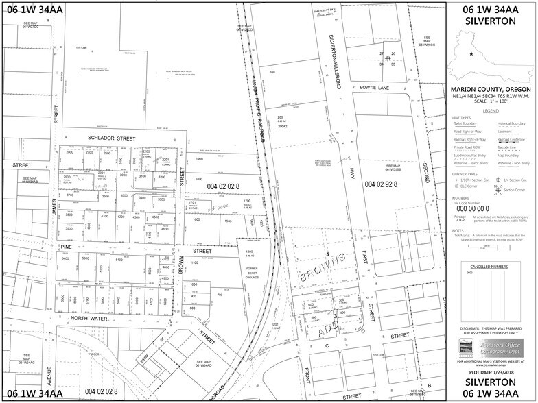 622 N Water St, Silverton, OR à vendre - Plan cadastral – Image 3 sur 8