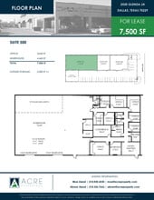 2530 Glenda Ln, Dallas, TX à louer Plan d’étage– Image 1 sur 1