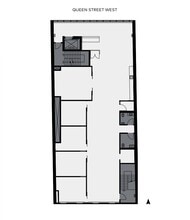 619-621 Queen St W, Toronto, ON à louer Plan d’étage– Image 1 sur 4