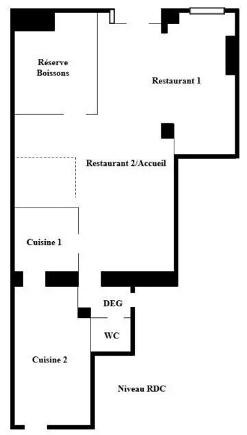 Local commercial dans Paris à vendre Plan d’étage– Image 1 sur 3