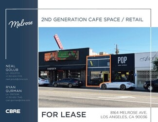 Plus de détails pour 8164-8168 Melrose Ave, Los Angeles, CA - Local commercial à louer
