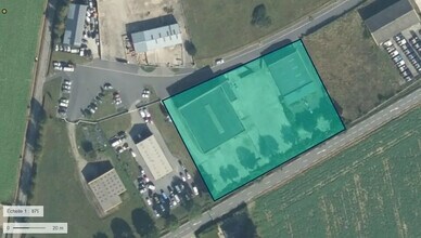 Vennes, DOU - Vue aérienne  vue de carte