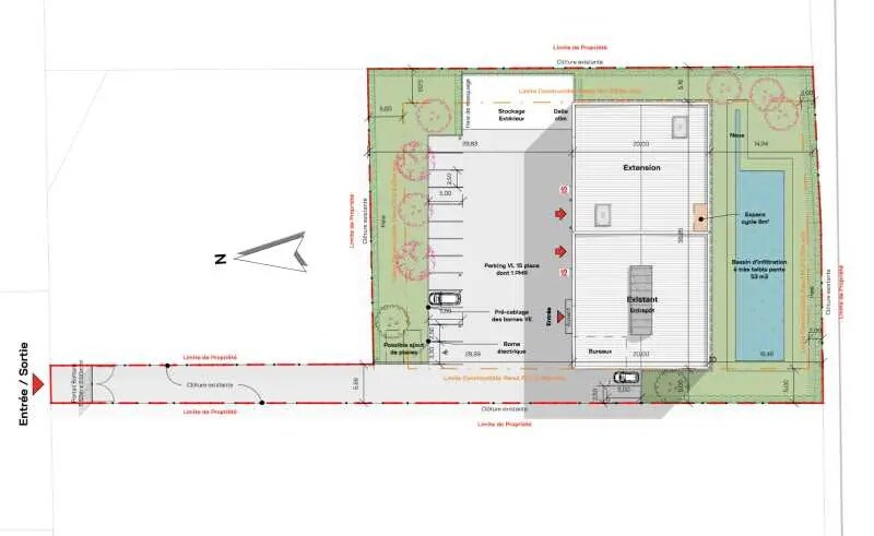 Local d’activités dans Montoir-de-Bretagne à louer - Plan d’étage – Image 2 sur 2