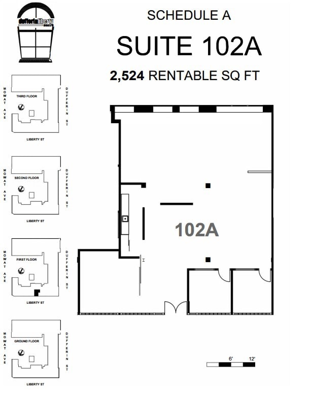 219 Dufferin St, Toronto, ON à louer Plan d’étage– Image 1 sur 1