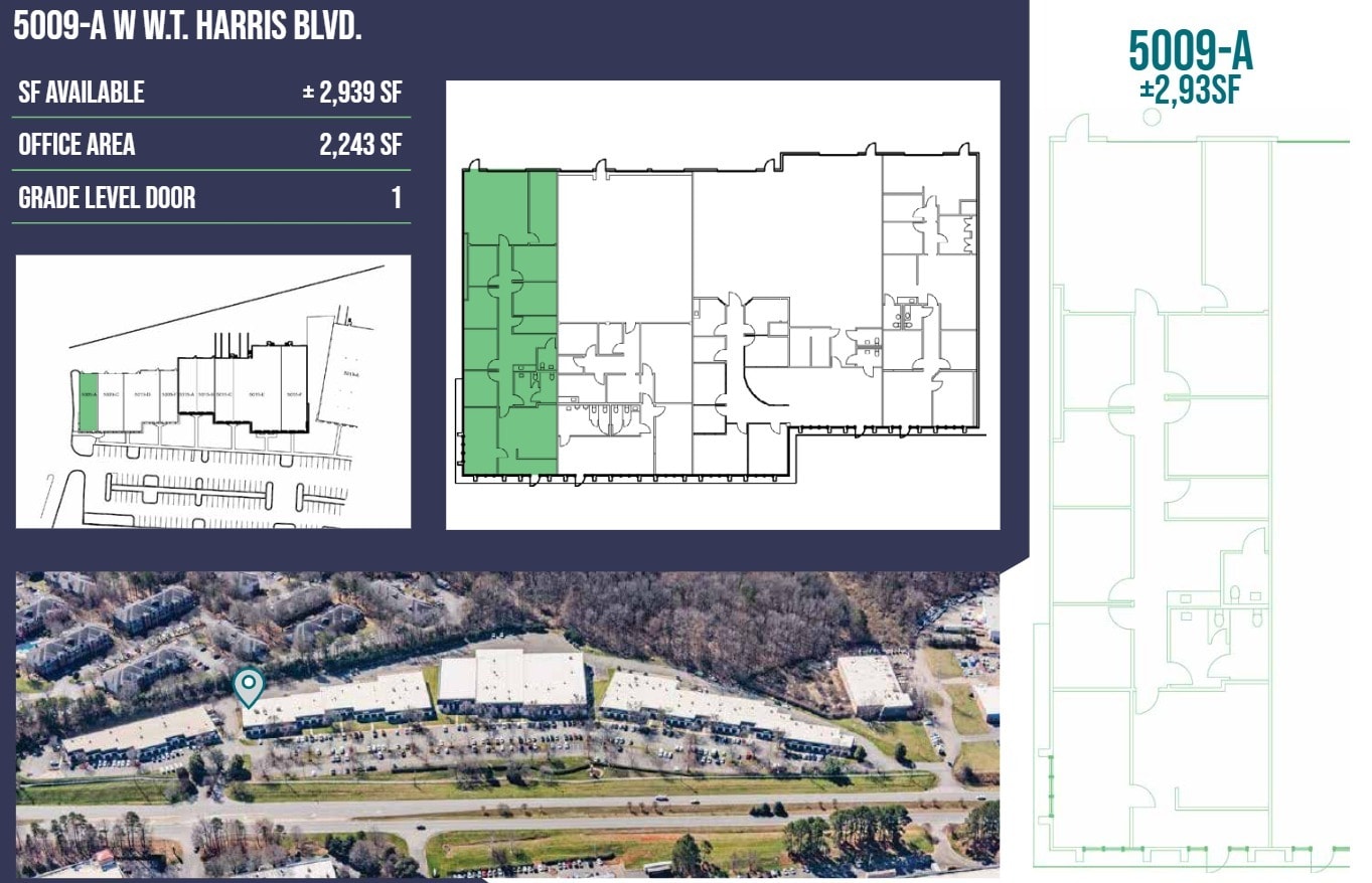 5009-5015 W WT Harris Blvd, Charlotte, NC à louer Plan d’étage– Image 1 sur 1