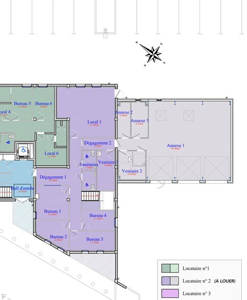 Bureau dans Auray à louer - Plan d’étage – Image 2 sur 3