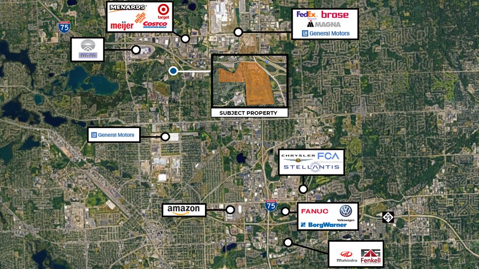 3951-3971 Joslyn Rd, Auburn Hills, MI à vendre - Photo de l’immeuble – Image 1 sur 3