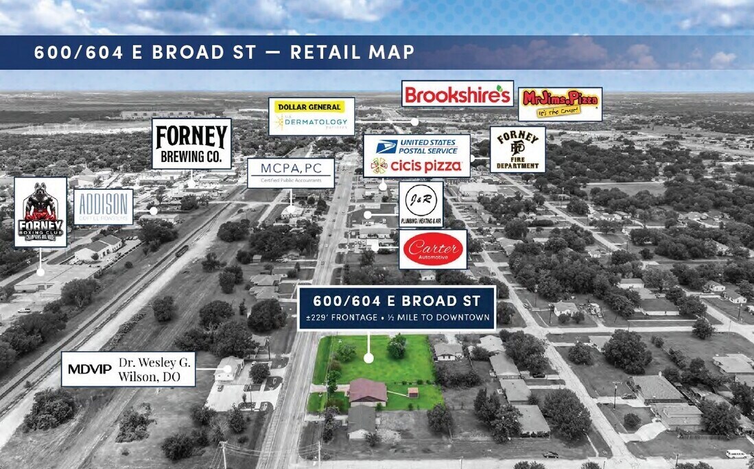 604 E Broad St, Forney, TX à vendre Photo de l’immeuble– Image 1 sur 21