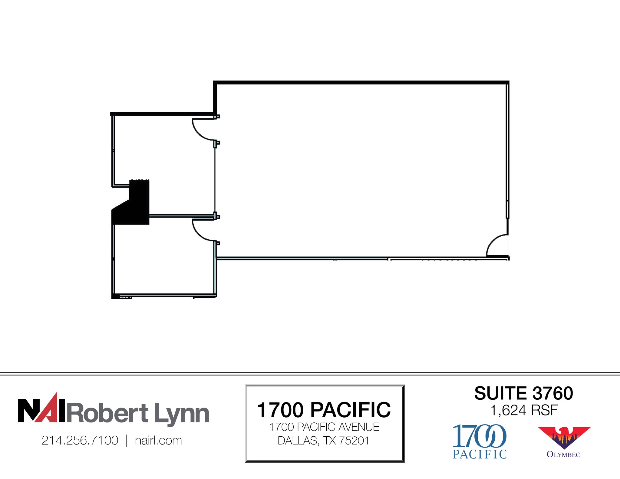 1700 Pacific Ave, Dallas, TX à louer Plan d’étage– Image 1 sur 1