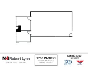 1700 Pacific Ave, Dallas, TX à louer Plan d’étage– Image 1 sur 1