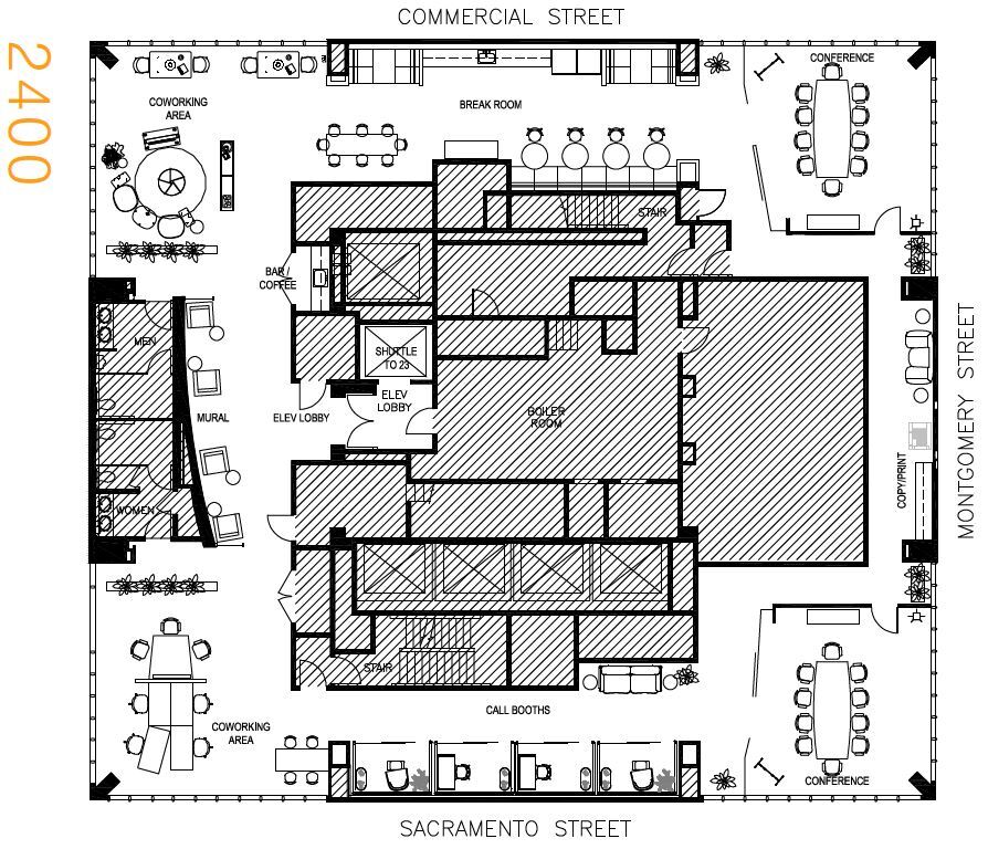 505 Montgomery St, San Francisco, CA à louer Plan d’étage– Image 1 sur 1