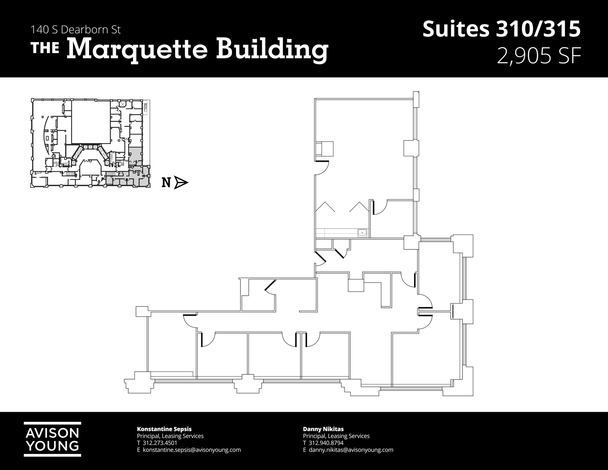 140 S Dearborn St, Chicago, IL à louer Plan de site– Image 1 sur 2