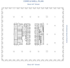 1133 Avenue of the Americas, New York, NY à louer Plan d’étage– Image 2 sur 2