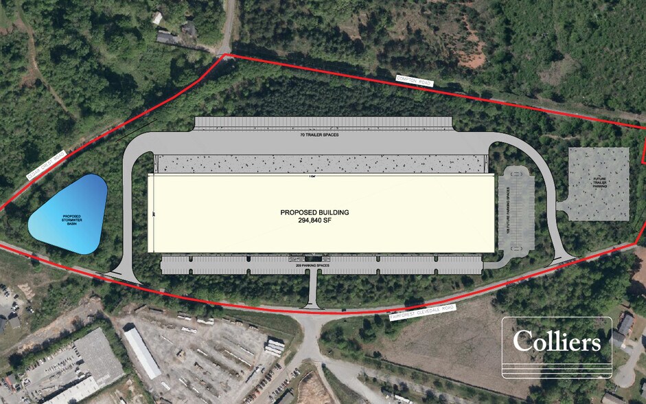 0 Fairforest Clevedale Rd, Spartanburg, SC à louer - Plan de site – Image 2 sur 3