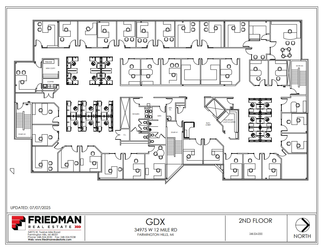 34975 W 12 Mile Rd, Farmington Hills, MI à vendre Plan d’étage– Image 1 sur 1