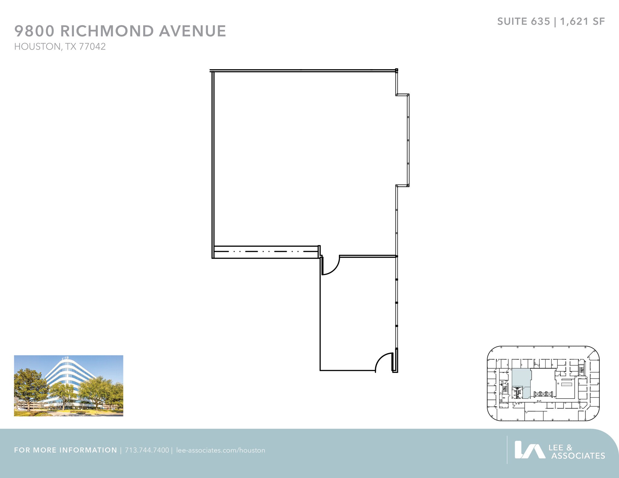 9800 Richmond Ave, Houston, TX à louer Plan d’étage– Image 1 sur 1