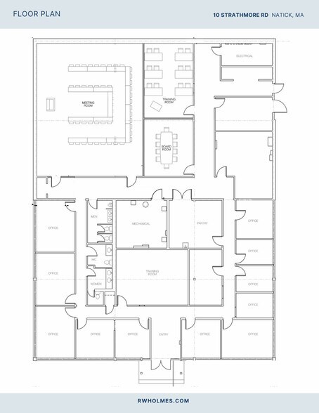 10 Strathmore Rd, Natick, MA à louer - Plan d’étage – Image 2 sur 2