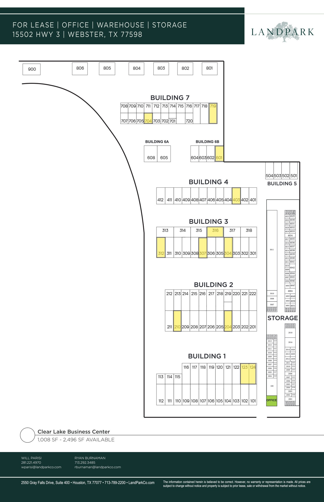 15502 Highway 3, Webster, TX à louer Plan de site– Image 1 sur 1