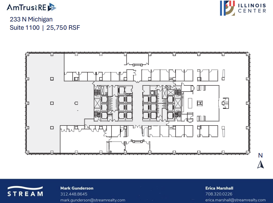 233 N Michigan Ave, Chicago, IL à louer Plan d’étage– Image 1 sur 1