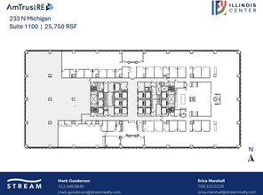 233 N Michigan Ave, Chicago, IL à louer Plan d’étage– Image 1 sur 1