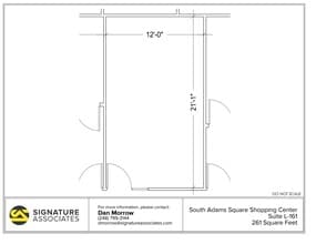 725 S Adams Rd, Birmingham, MI à louer Plan d’étage– Image 1 sur 1
