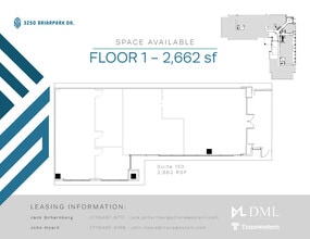 3250 Briarpark Dr, Houston, TX à louer Plan d’étage– Image 1 sur 1